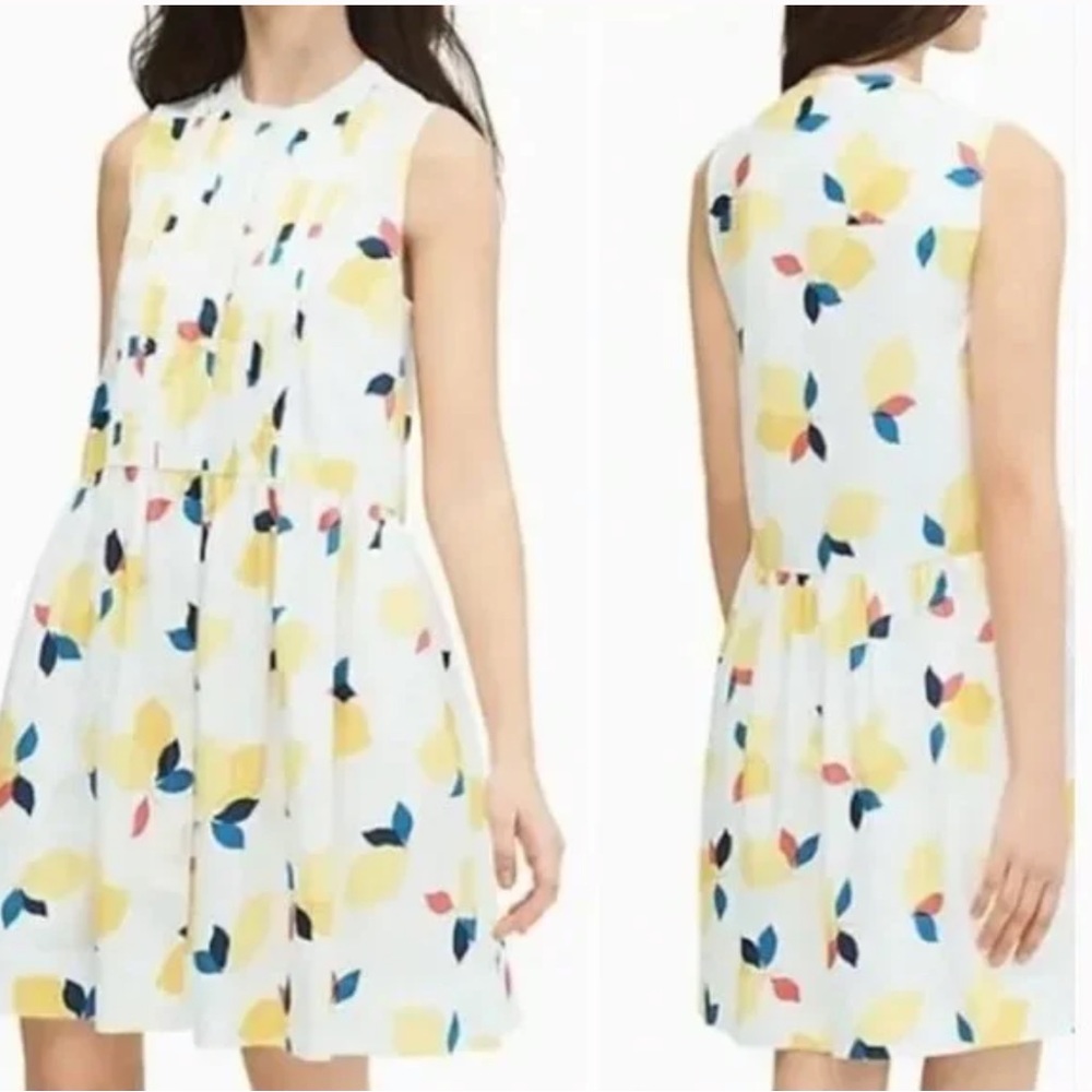 Kate Spade Lemon Zest Sleeveless Mini Dress Size Small NWT